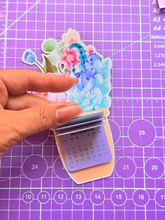 🌵✨ Calendario Colección Cactus & Suculentas – Archivo Digital y Físico 💚📆