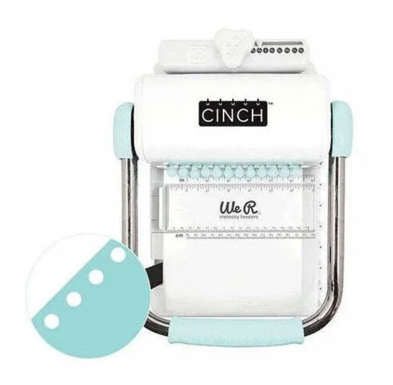 ✨🪚 Perforadora Cinch Color Menta – Perforaciones Redondas 🪚✨