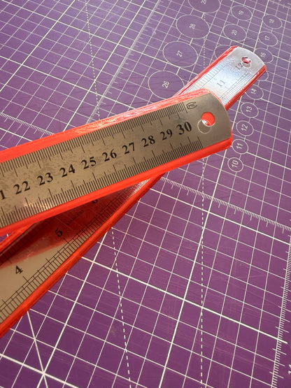 📏✨ Regla de acero inoxidable 30 cm