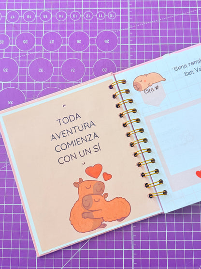 🦦💞 Álbum Digital “100 Citas Juntos” – Versión Capibara ✨