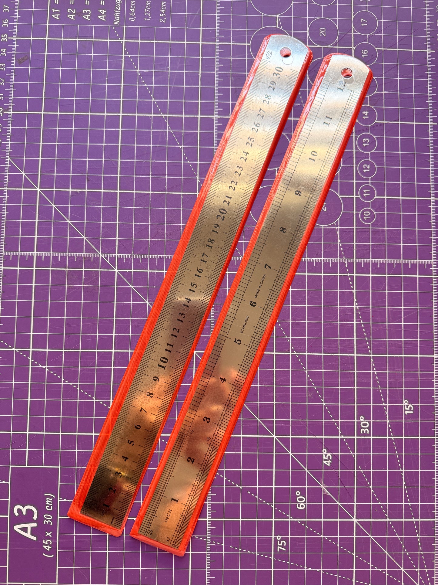 📏✨ Regla de acero inoxidable 30 cm