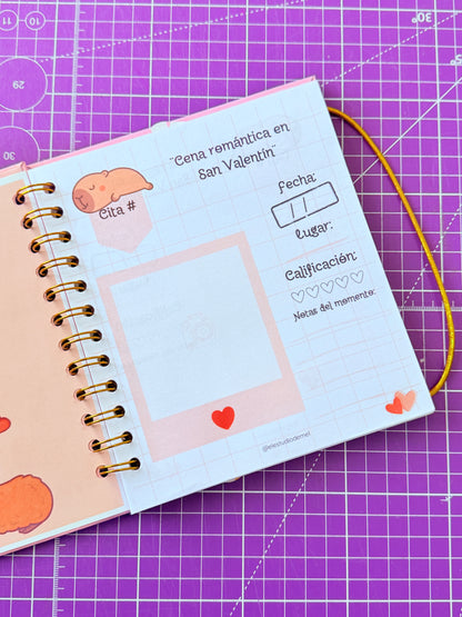 🦦💞 Álbum Digital “100 Citas Juntos” – Versión Capibara ✨