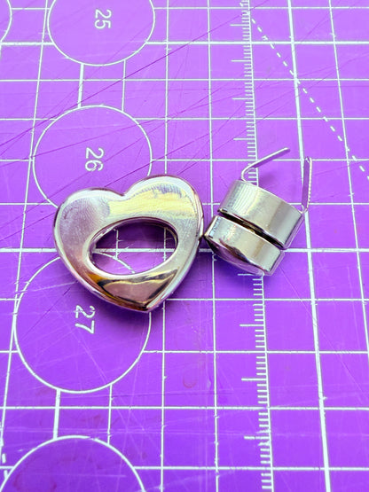 ✨💖 Hebilla de Cierre Giratorio en Forma de Corazón – 32 mm 💖✨