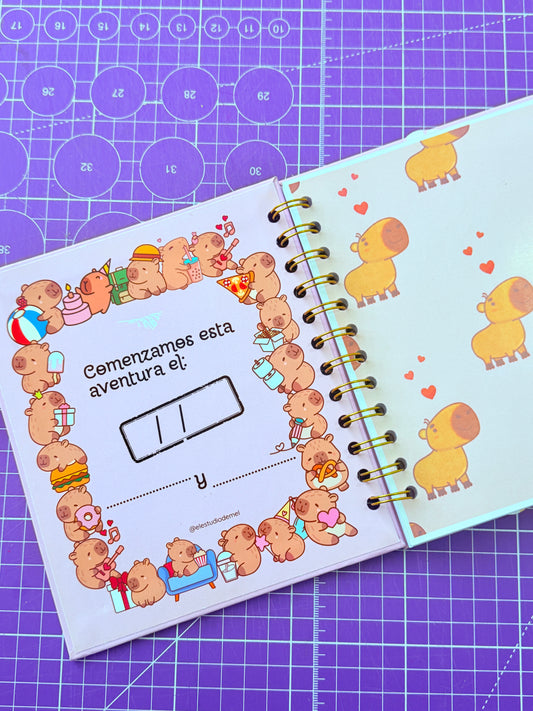 🦦💞 Álbum Digital “100 Citas Juntos” – Versión Capibara ✨