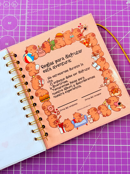 🦦💞 Álbum Digital “100 Citas Juntos” – Versión Capibara ✨