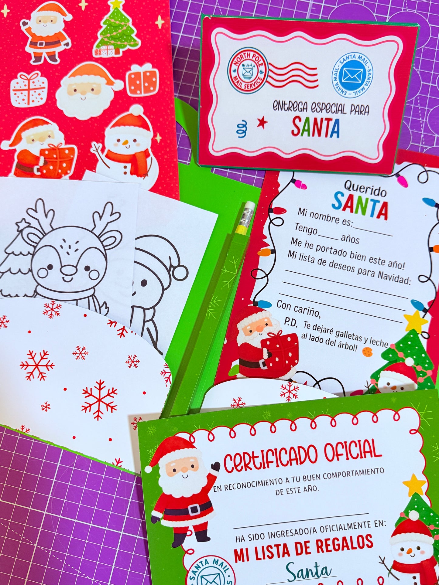 🎄✨ Kit Carta para Santa – Versión Física ✨🎄