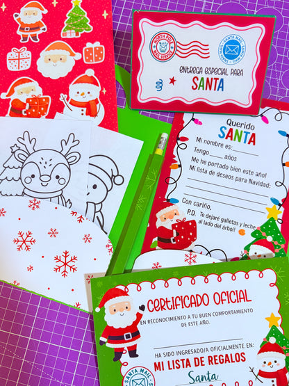 🎄✨ Kit Carta para Santa – Versión Física ✨🎄