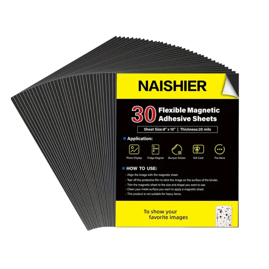 Lámina de Imán Adhesiva (20,4 × 25,4 cm)