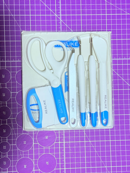 🎨✨ Kit Básico para Vinilo – 6 Piezas 🛠️💖