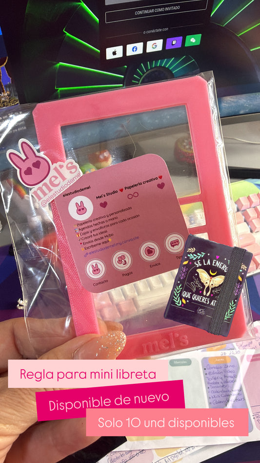 📏 Regla de Encuadernación Pro para Mini Libretas (5 x 7 cm) | Guía de Corte y Armado Preciso